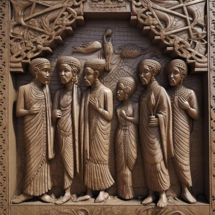 Patterns and decorations (Asmara Eritrea 1, PATTERN_813) 3D models for cnc